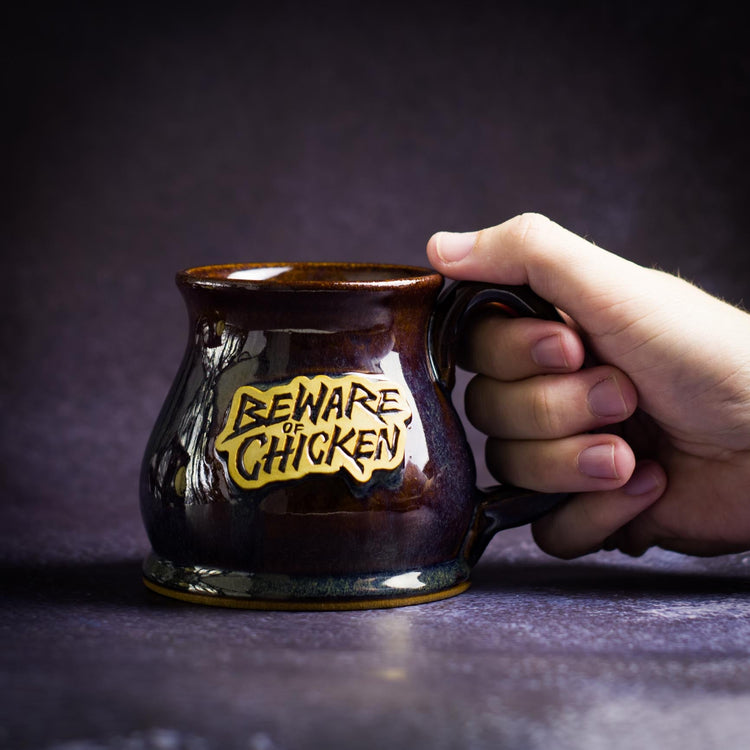 Beware Of Chicken Handmade Mug - Beware Of Chicken - The Merch Guild