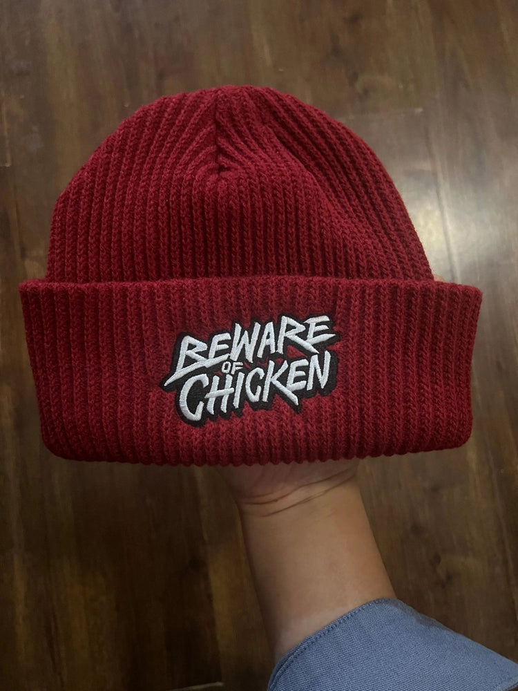 Beware Of Chicken Logo Beanie - Beware Of Chicken - The Merch Guild