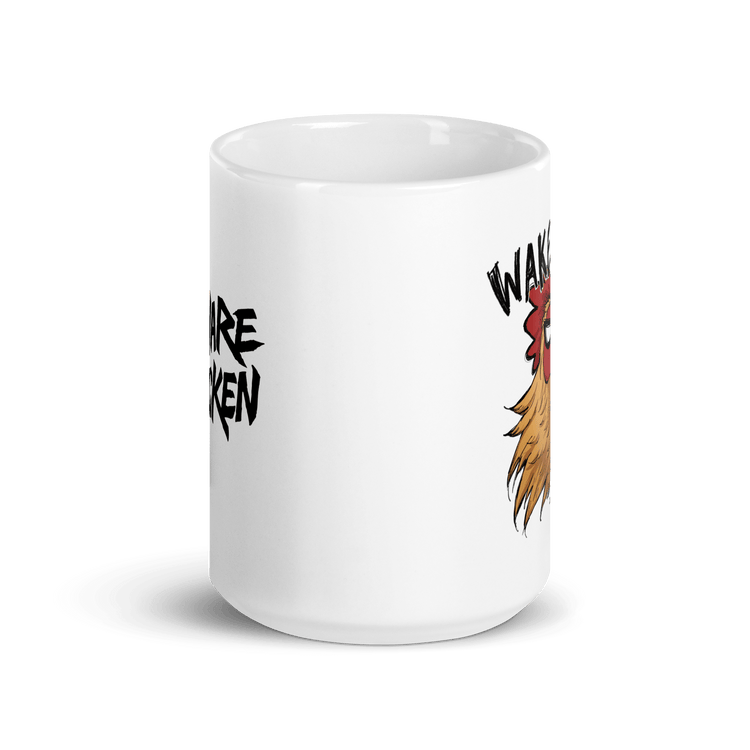 Bi De Wake Up Mug - Beware Of Chicken - The Merch Guild
