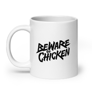 Bi De Wake Up Mug - Beware Of Chicken - The Merch Guild