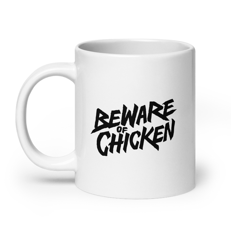 Bi De Wake Up Mug - Beware Of Chicken - The Merch Guild