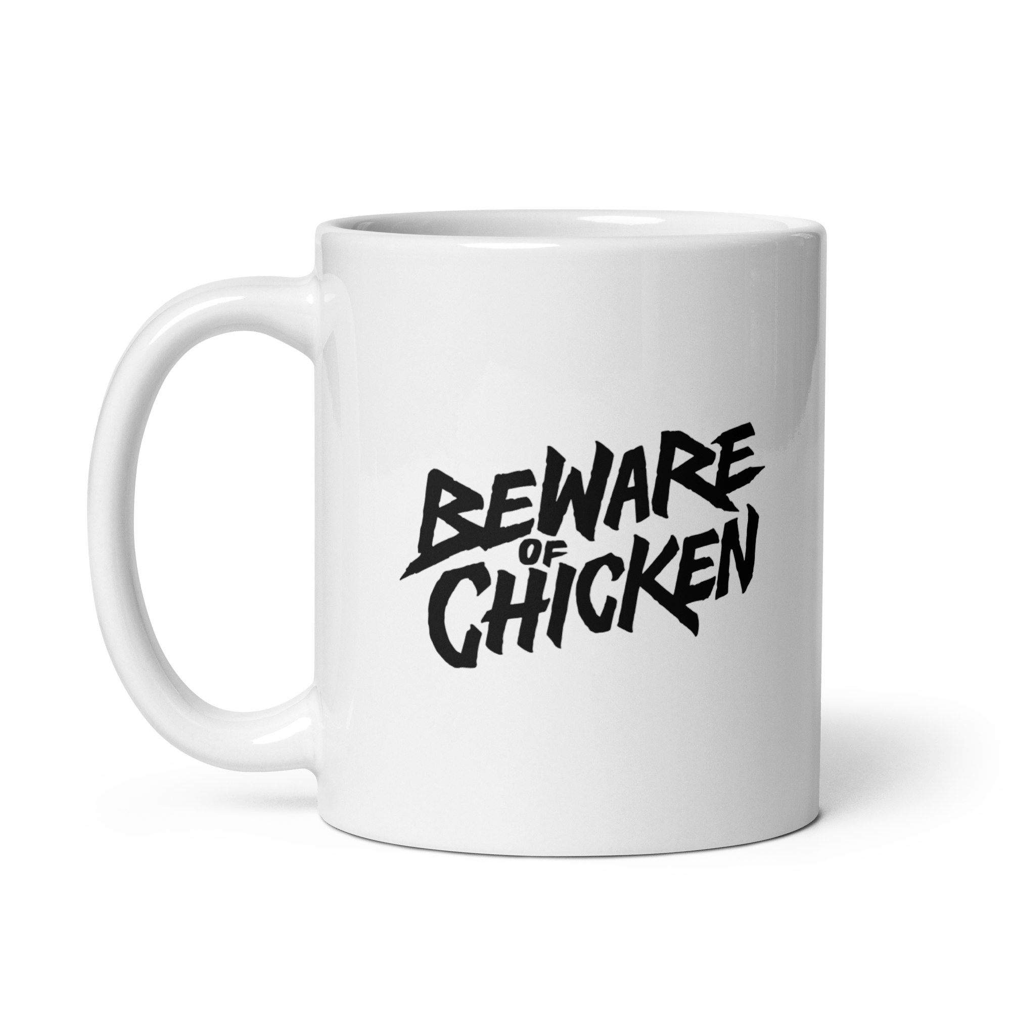 Bi De Wake Up Mug - Beware Of Chicken - The Merch Guild