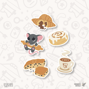 Thimble Sticker Set (Pre - Order) - Legends & Lattes - The Merch Guild