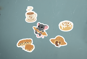 Thimble Sticker Set (Pre - Order) - Legends & Lattes - The Merch Guild