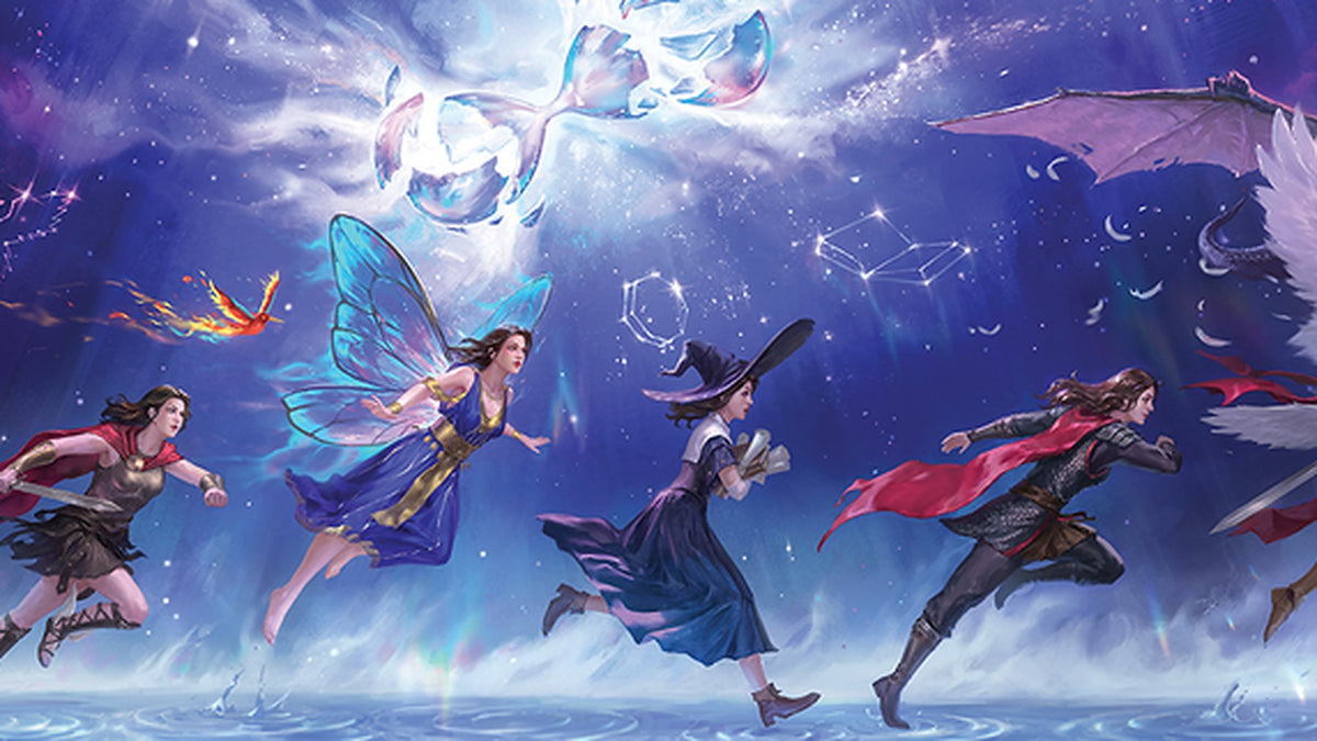 Beneath the Dragoneye Moons slipcase wraparound artwork by Selkie Myth