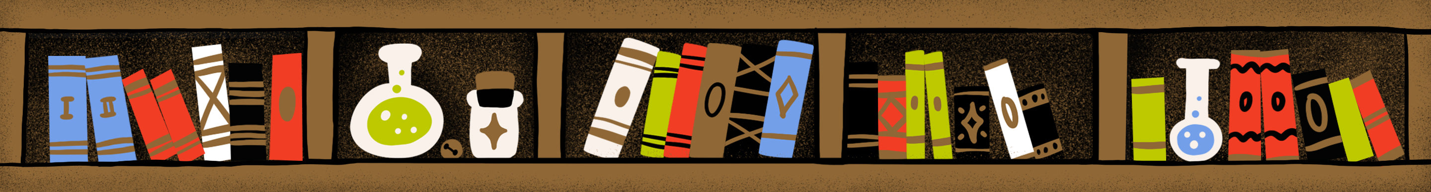 Generic Collection Banner showing books and potions