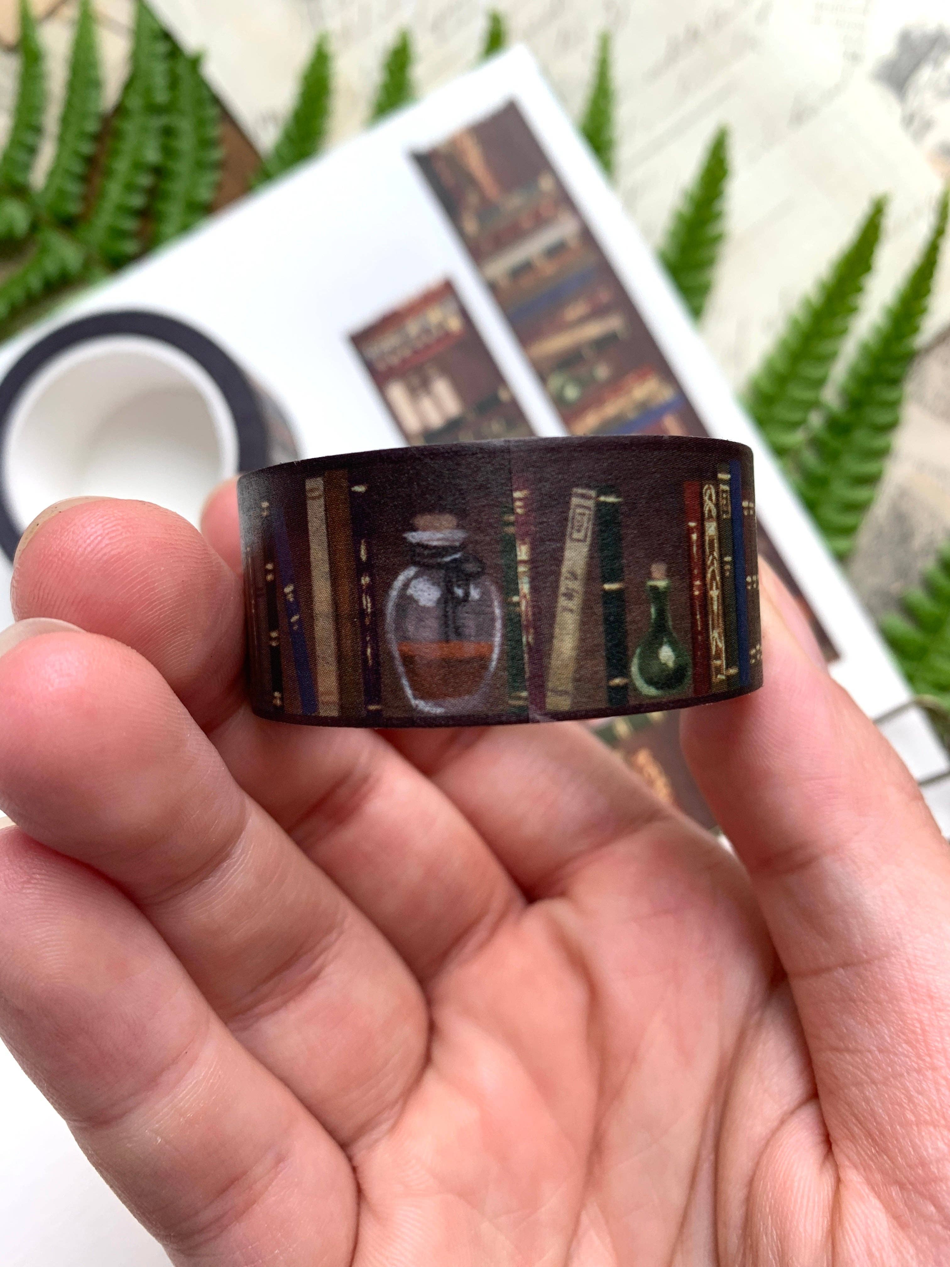 Washi Tape with Bookshelf Design