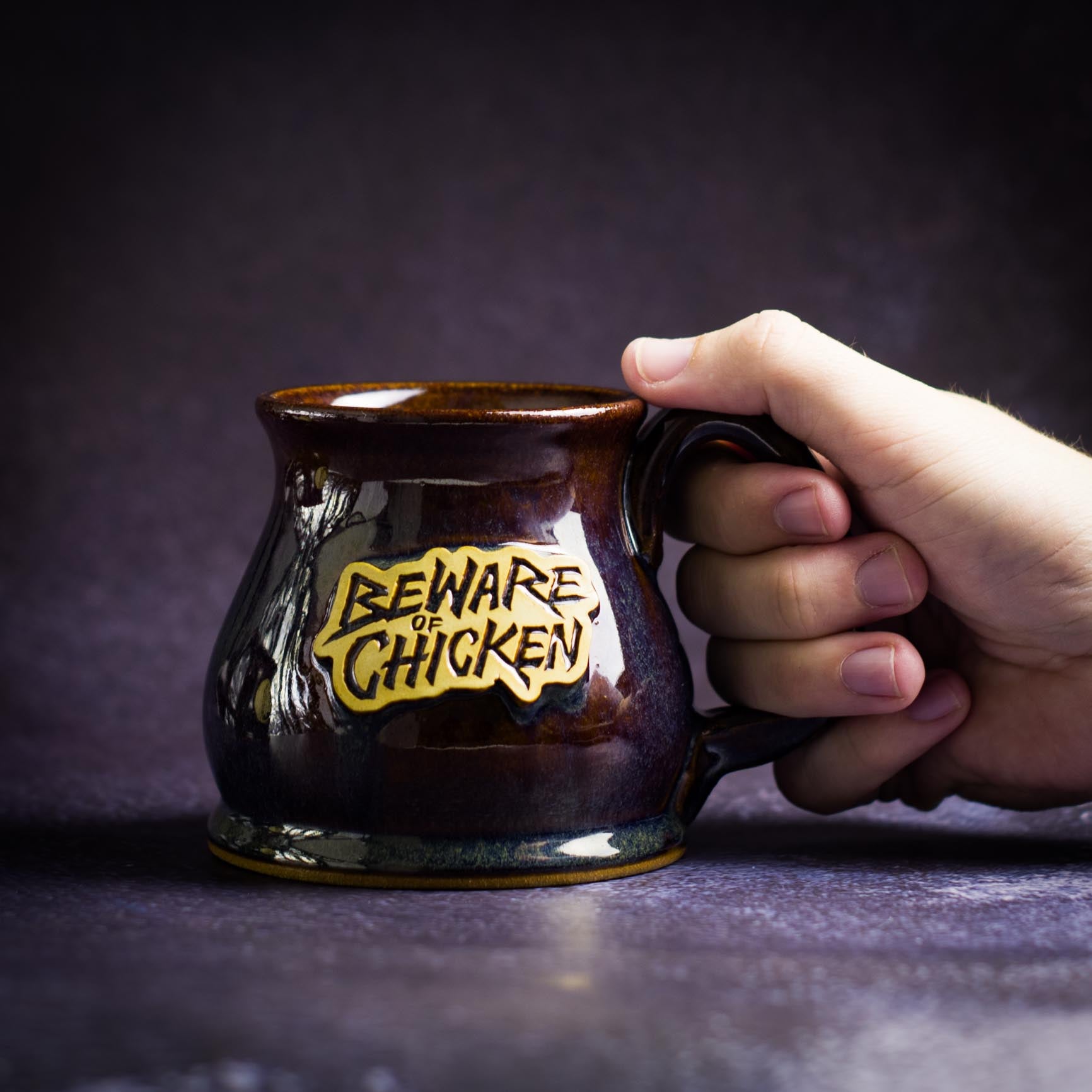 Beware Of Chicken Handmade Mug