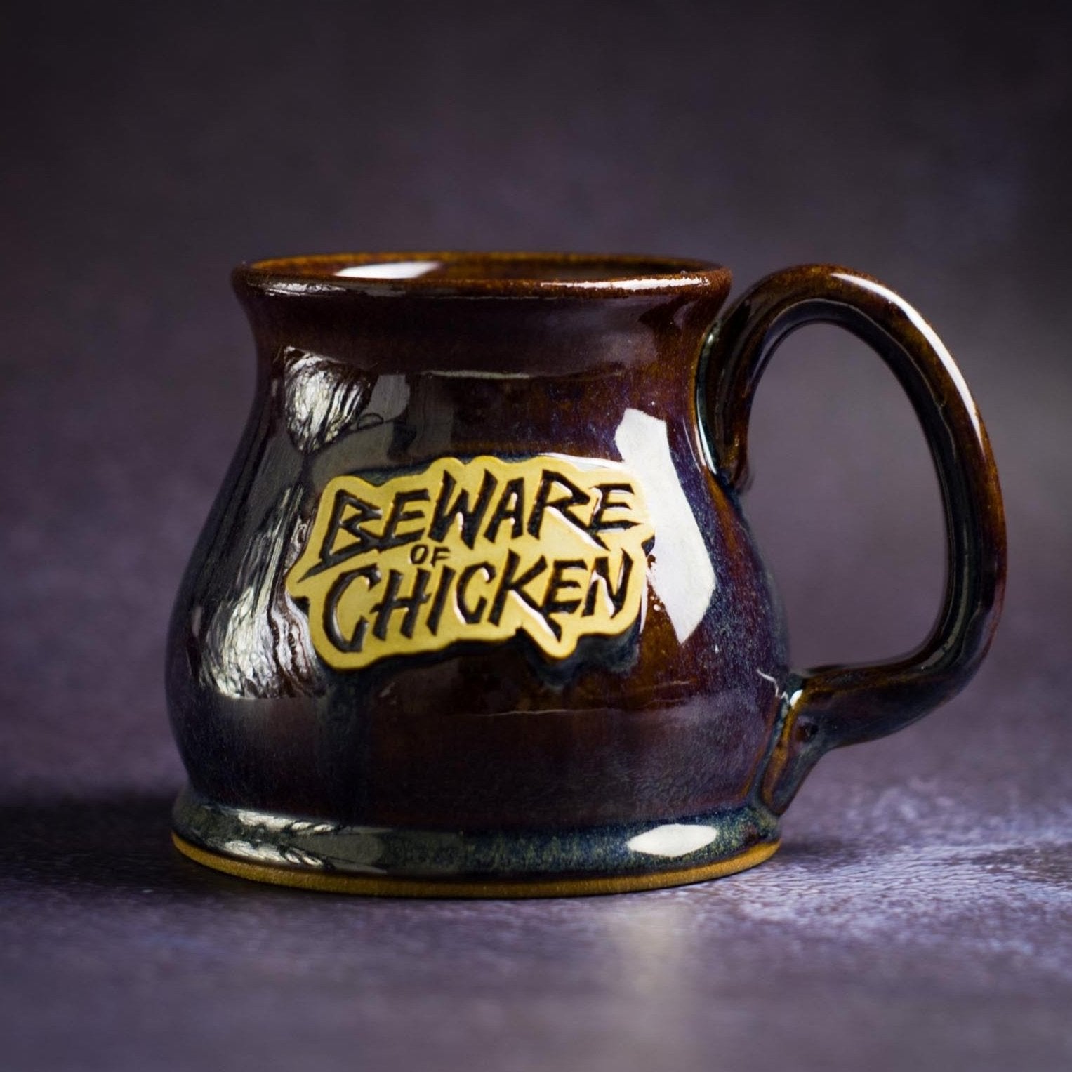 Beware Of Chicken Handmade Mug