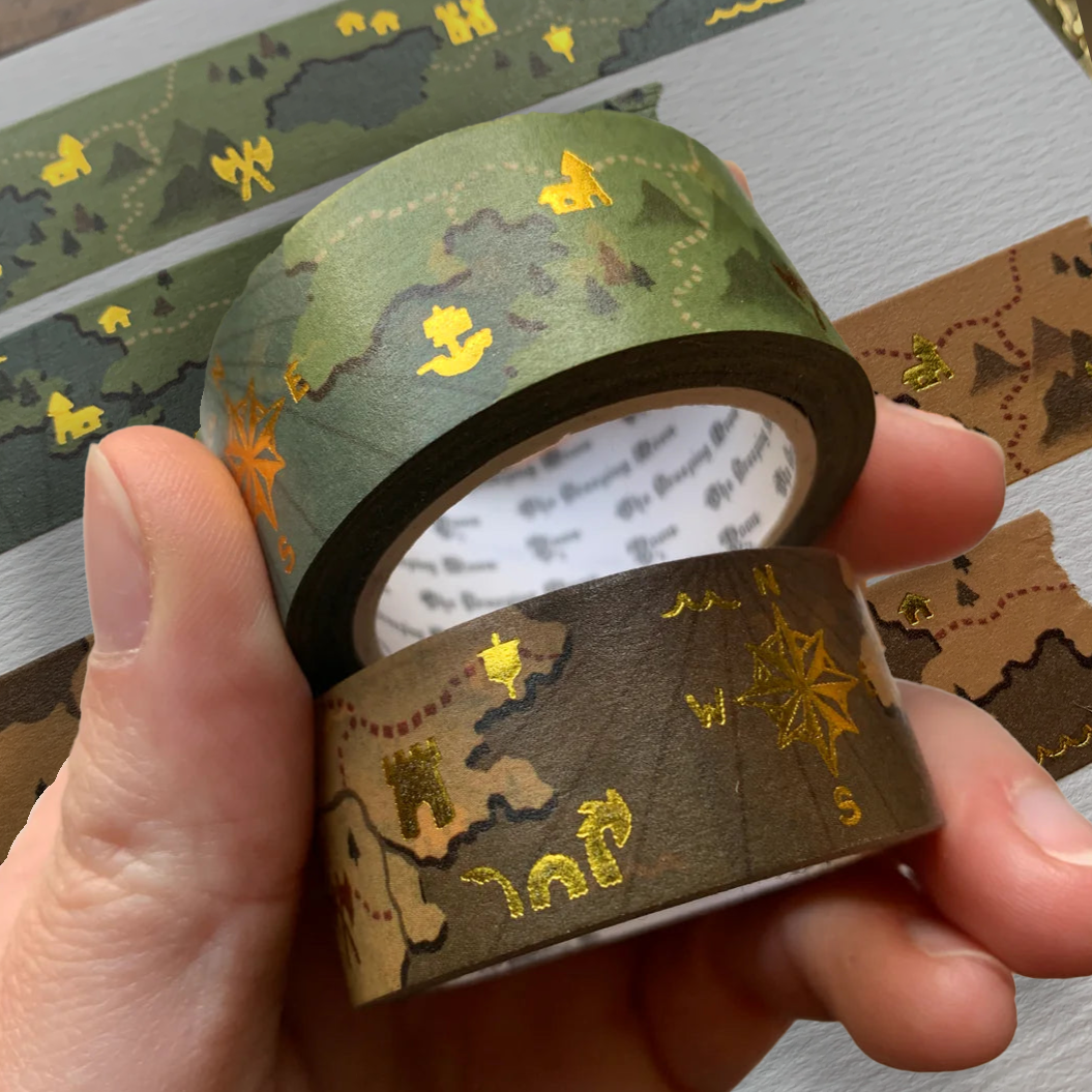 Washi Tape with Fantasy Map Design