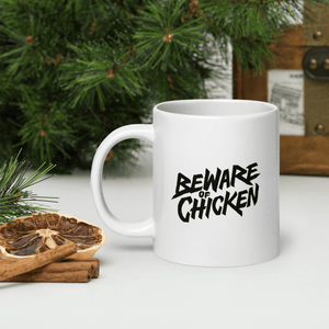 Bi De Wake Up Mug - Beware Of Chicken - The Merch Guild