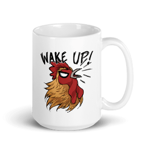 Bi De Wake Up Mug - Beware Of Chicken - The Merch Guild