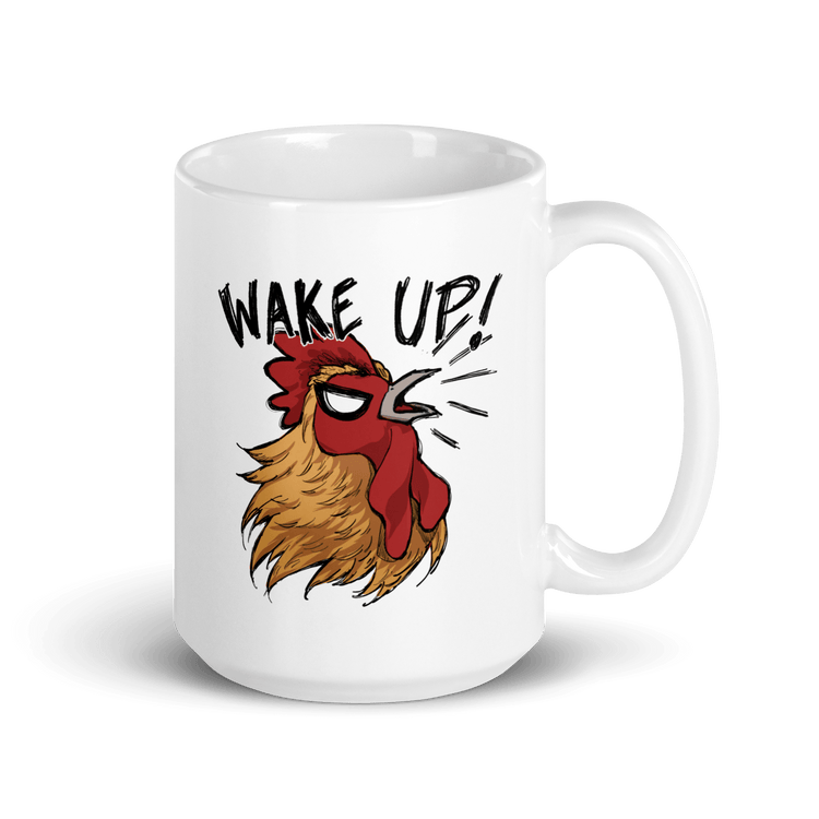 Bi De Wake Up Mug - Beware Of Chicken - The Merch Guild