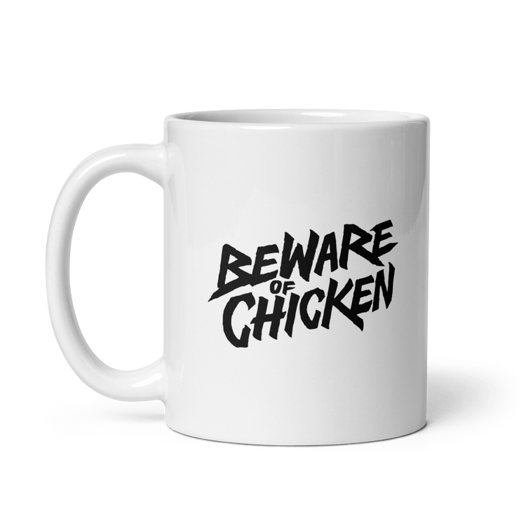 Bi De Wake Up Mug - Beware Of Chicken - The Merch Guild