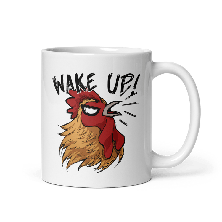 Bi De Wake Up Mug - Beware Of Chicken - The Merch Guild