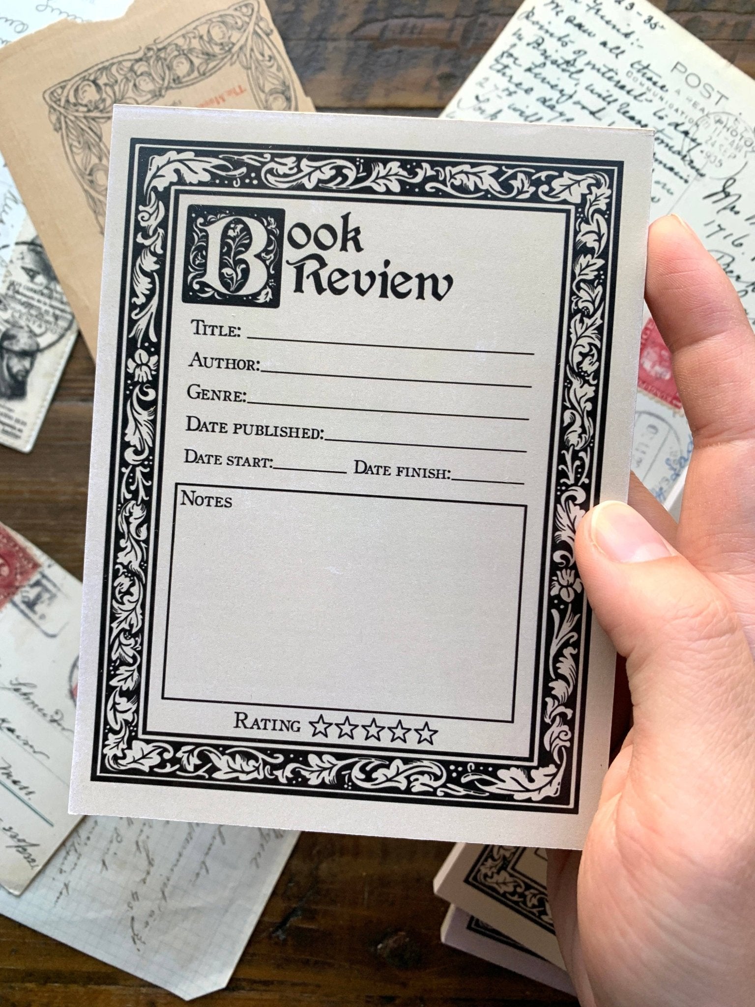Book Review Notepad - The Merch Guild - The Merch Guild