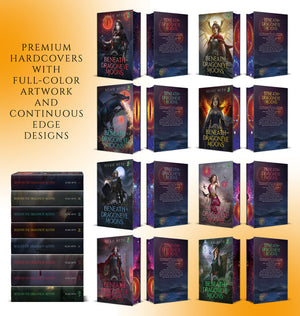 Premium hardcovers with full-colour artwork and continuous edge designs