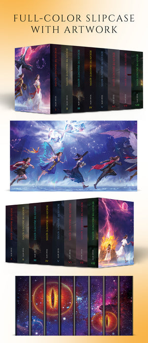 Full-colour slipcase with wraparound artwork
