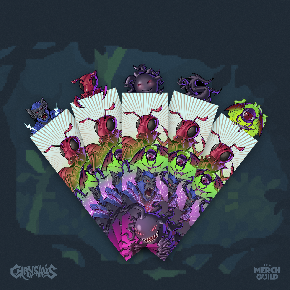 Chrysalis Bookmark Set — 5 character bookmarks — Chrysalis by RinoZ — The Merch Guild