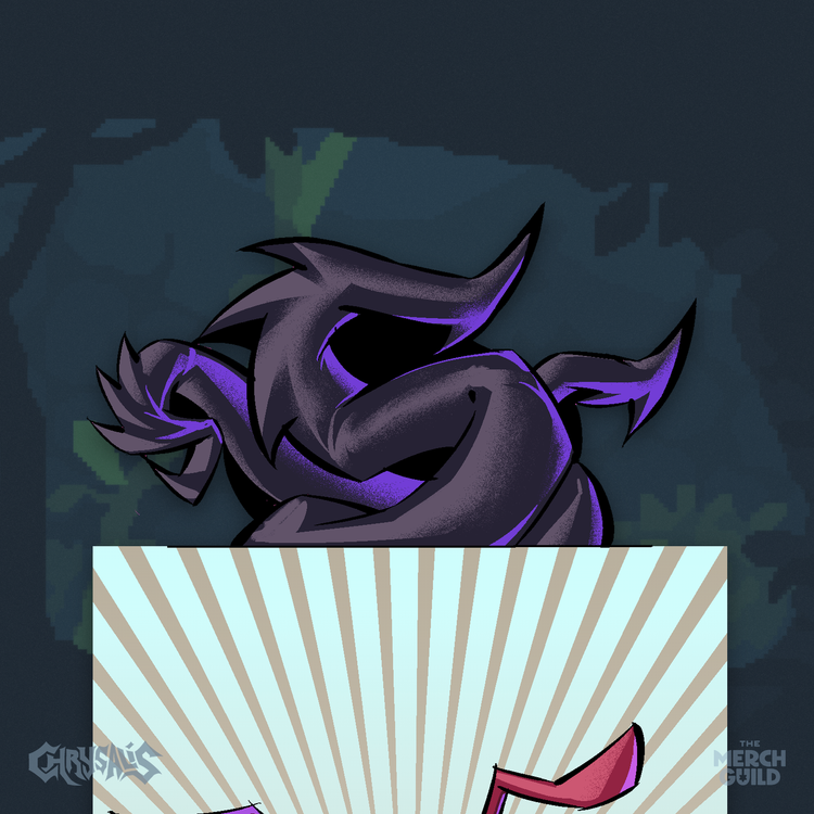 Chrysalis Bookmark — King topper close-up — Chrysalis by RinoZ — The Merch Guild