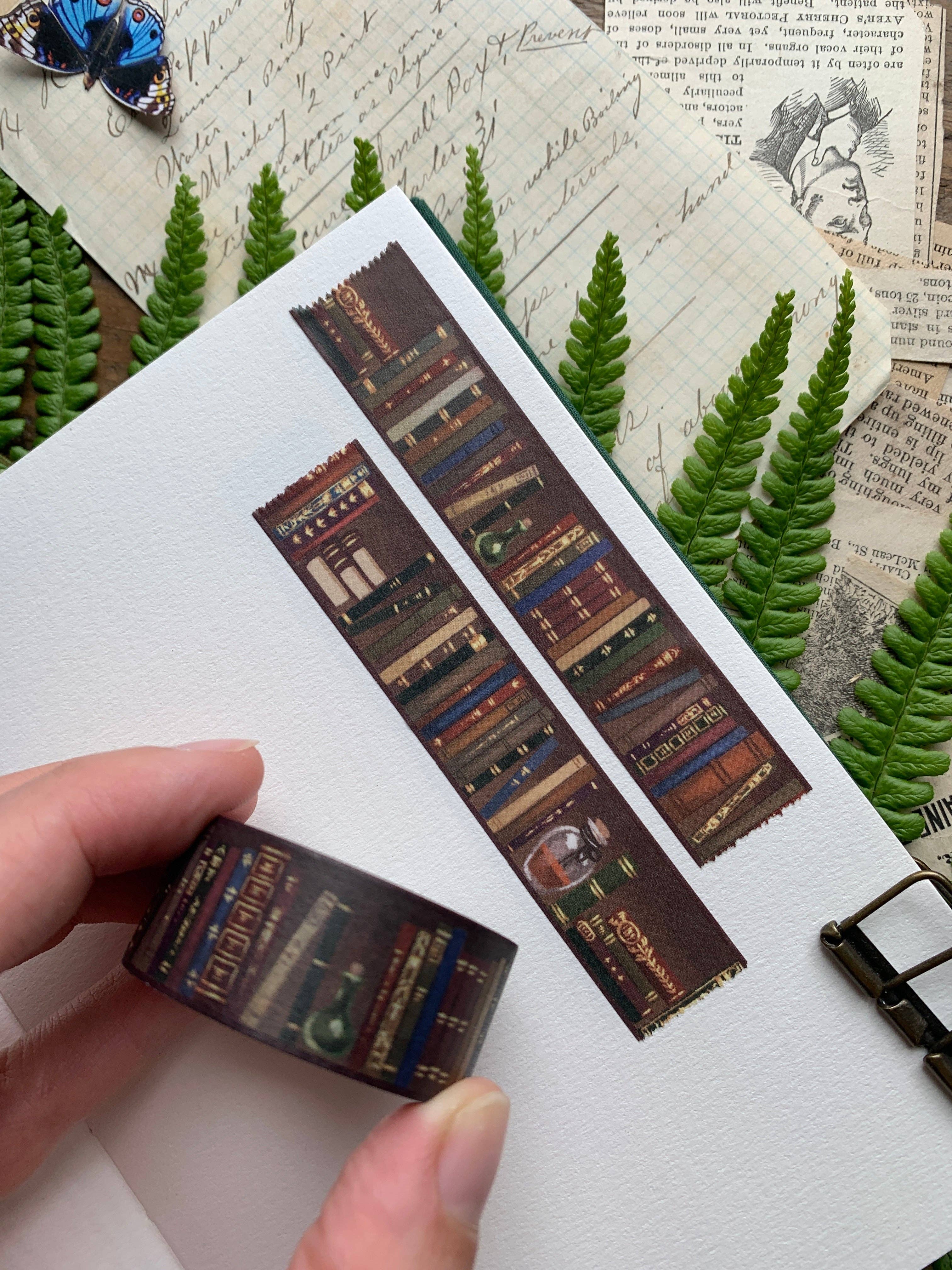 Washi Tape with Bookshelf Design