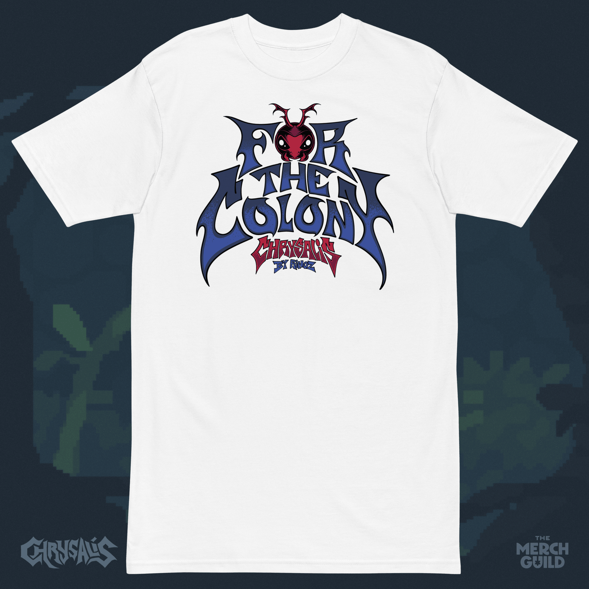For The Colony Tee — White / S — Chrysalis by RinoZ — The Merch Guild