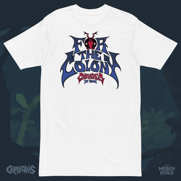 For The Colony Tee — White / S — Chrysalis by RinoZ — The Merch Guild