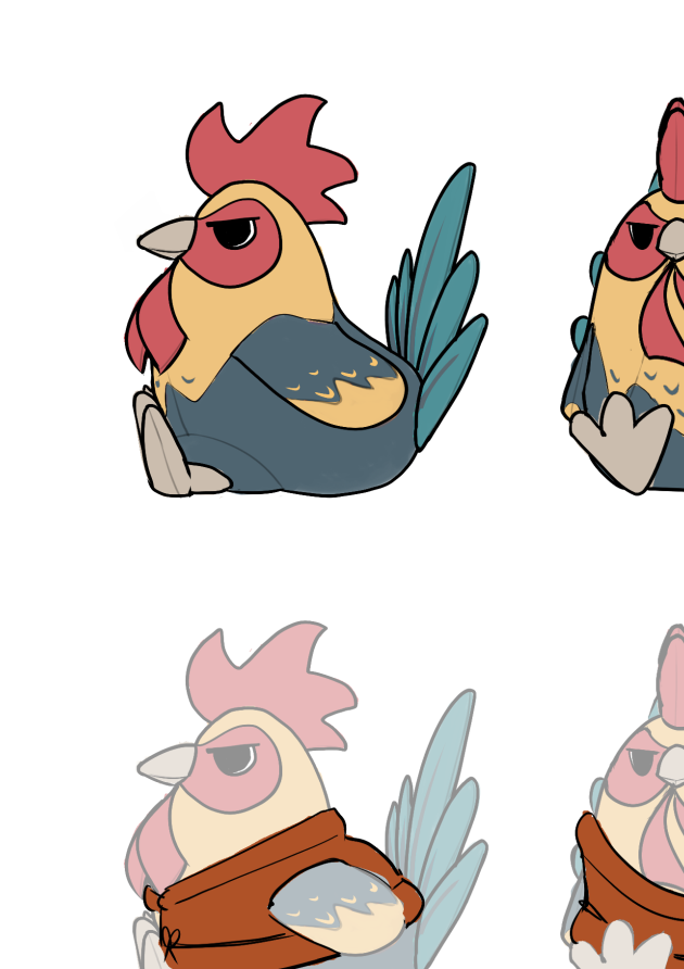 Extract from art concept drawings for Bi De