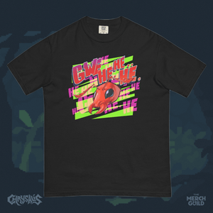 Gwe He He Tee — Black / S — Chrysalis by RinoZ — The Merch Guild