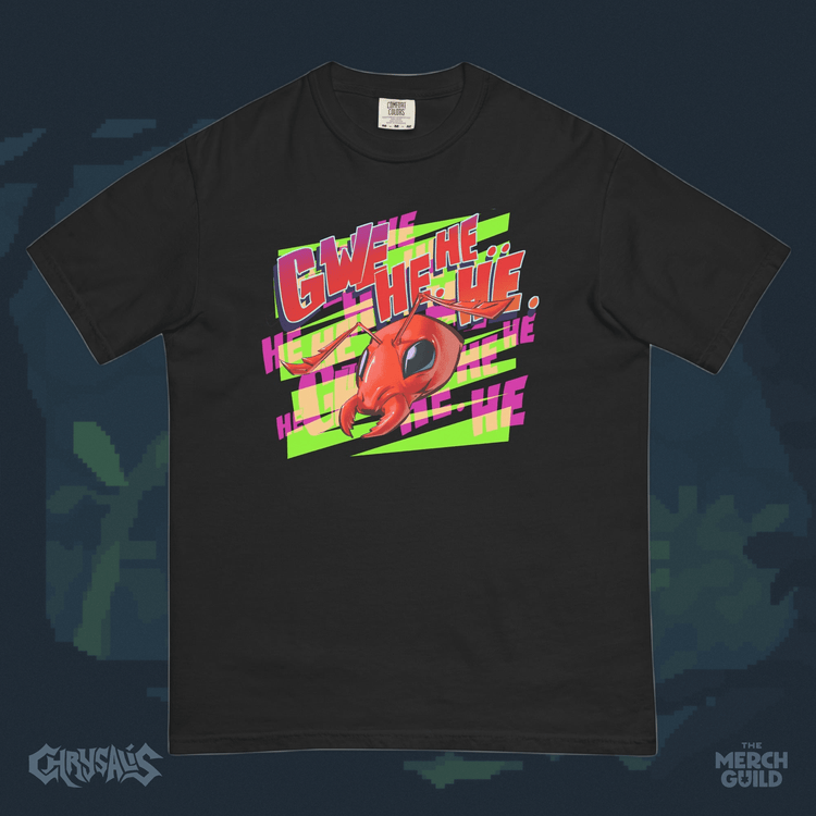 Gwe He He Tee — Black / S — Chrysalis by RinoZ — The Merch Guild
