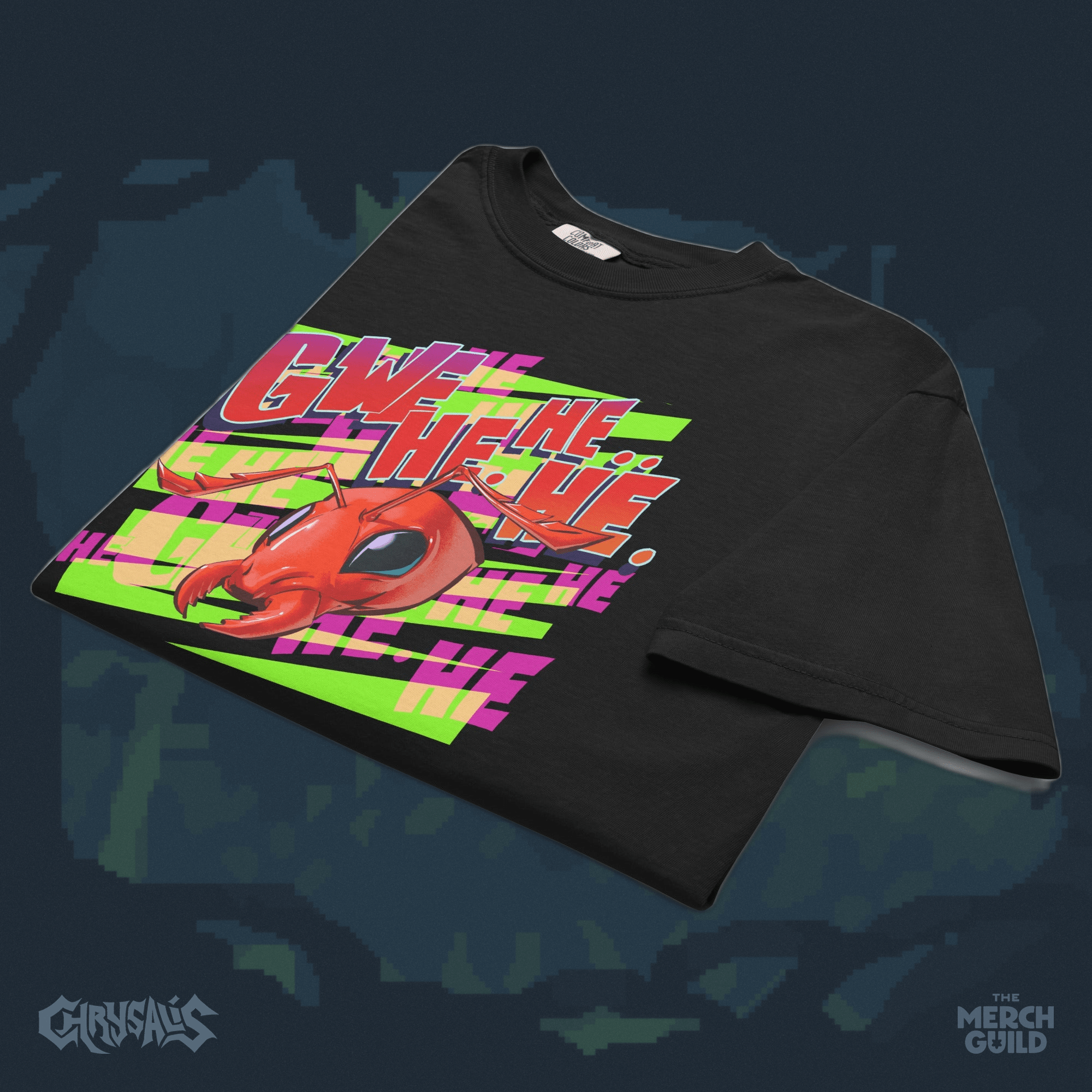 Gwe He He Tee — White / S — Chrysalis by RinoZ — The Merch Guild