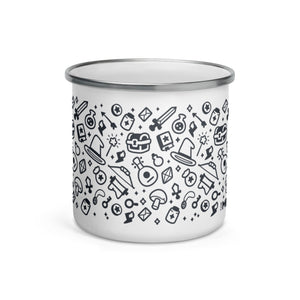 The Vendor's Wares Enamel Mug - The Merch Guild - The Merch Guild