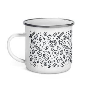The Vendor's Wares Enamel Mug - The Merch Guild - The Merch Guild