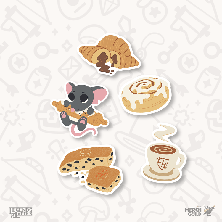 Thimble Sticker Set (Pre - Order) - Legends & Lattes - The Merch Guild