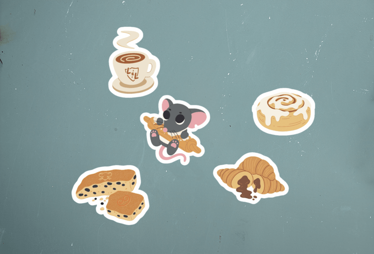 Thimble Sticker Set (Pre - Order) - Legends & Lattes - The Merch Guild