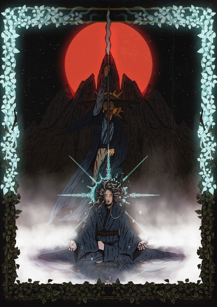 The Feral Daoist poster, full artwork. Sky Pride by Warby Picus