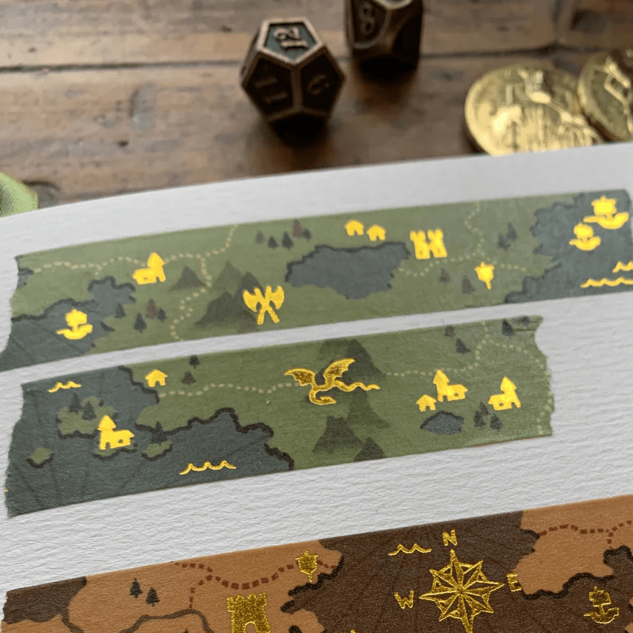Washi Tape with Fantasy Map Design - The Merch Guild - The Merch Guild