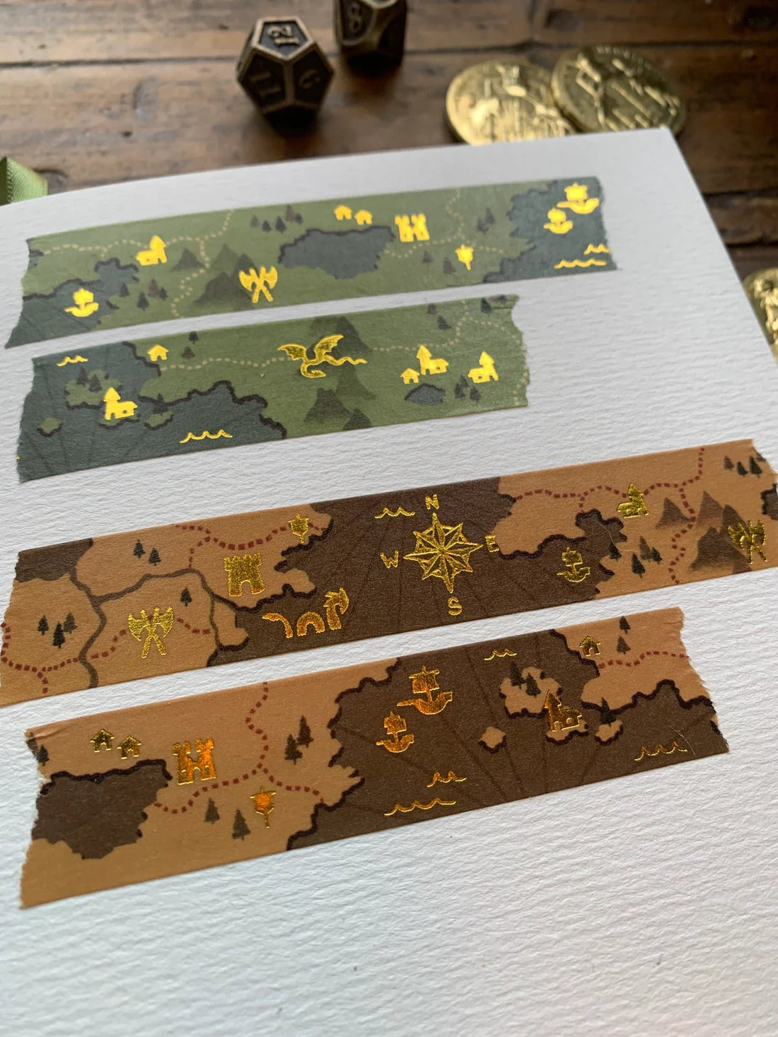 Washi Tape with Fantasy Map Design - The Merch Guild - The Merch Guild