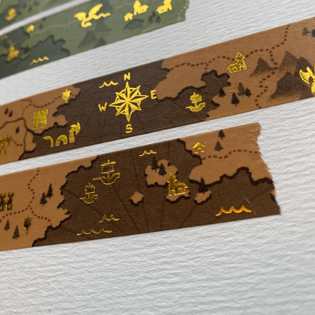 Washi Tape with Fantasy Map Design - The Merch Guild - The Merch Guild