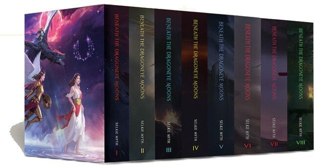 Beneath the Dragoneye Moons Complete Hardcover Set (Kickstarter Edition)